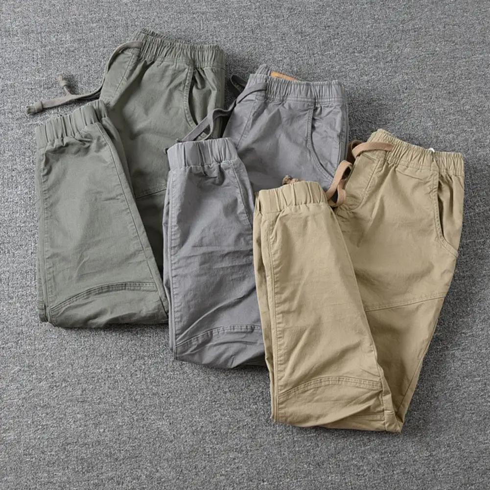 Top Trends: Deep Crotch Joggers Cargo Pants Harem Pants Drawstring Ankle-banded Men Trousers Multi-Pocket Sweatpants Men Casual Ropa Hombre Shoppable Styles