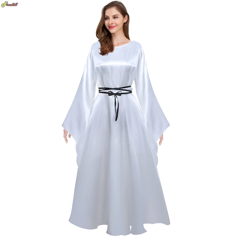 Top Trends: Women Renaissance Medieval Dress Victorian Dress Long Sleeves White Vintage Cosplay Costume Dresses Queen Dress Plus Size XXL Shoppable Styles