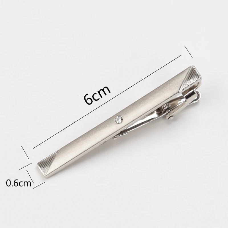 Top Trends: Classic Tie Clips Clamp Pin Jewelry Metal Silver Colour Wedding Necktie Clasp Clip Gentleman Bar Ties Pin For Men Accessories Shoppable Styles - Image 2