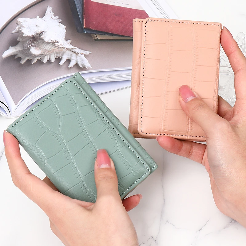 Top Trends: Creative Stone Pattern Short Wallets For Women Small PU Leather Quality Purse Card Holder Female Money Clip Students Coin Bag Shoppable Styles