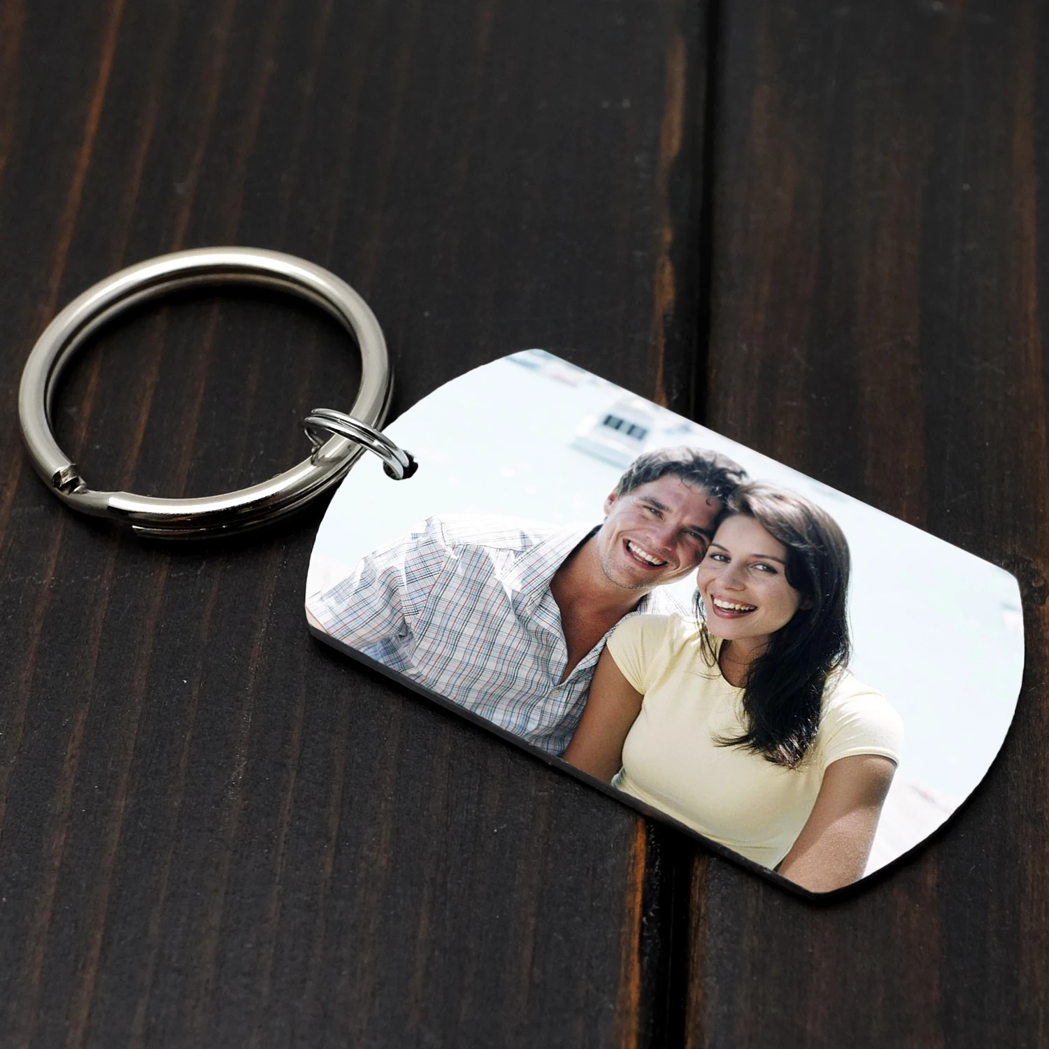 Top Trends: Personalized Photo Keychain Picture Keyring Personalized Picture Keepsake Dogtag Keychain Gift For Him Boyfriend Gift Shoppable Styles - Image 5