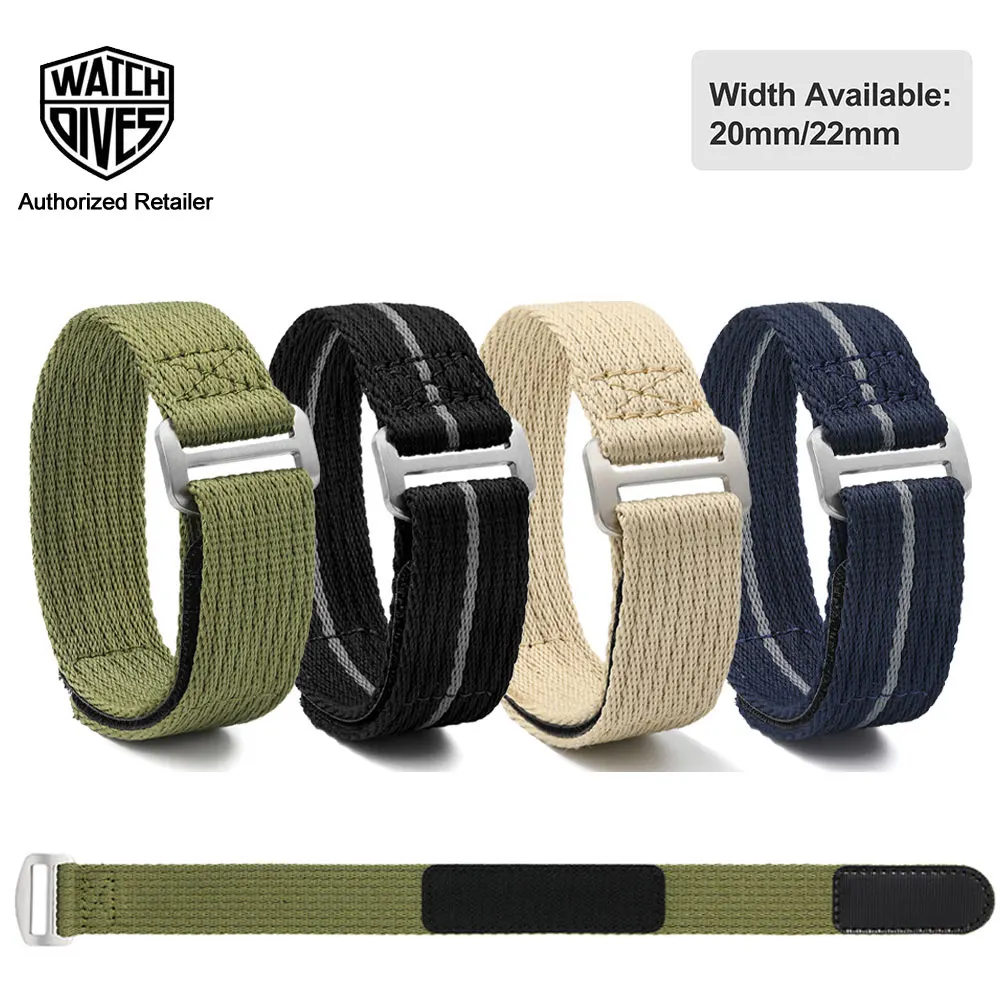 Top Trends: Watchdives Nylon Watch Strap 20mm 22mm Sports Fabric Wristband Belt Universal Replacement Sport Watch Bands Wristwatch Bracelet Shoppable Styles