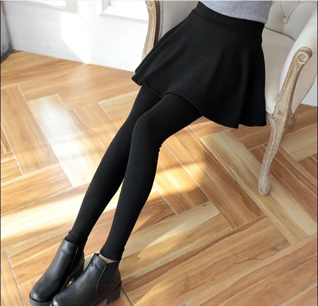 Top Trends: Women Winter Velvet Added Leggings Warm Fake Skirt Fleece Legging Pants Shoppable Styles