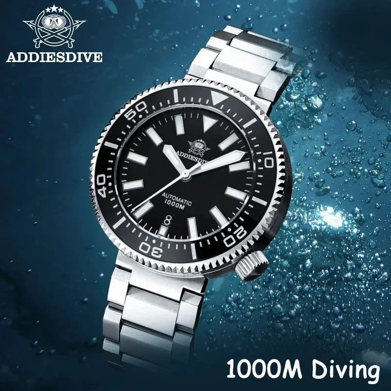 Top Trends: ADDIESDIVE High Quality 100Bar Diving Men's Automatic Mechanical Watches Sapphire Glass Reloj Hombre Luxury Luminous Wrist Watch Shoppable Styles - Image 2