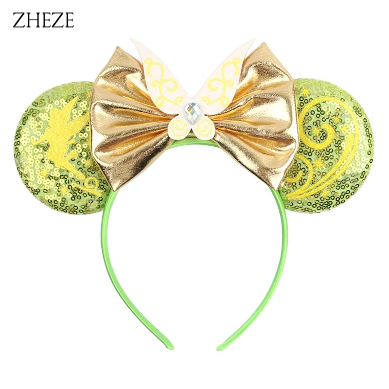 Top Trends: 2023 Chic Frozen Mouse Ears Headband For Girls Sequins 5"Bow Crown Hairband Kids / Adult Festival Party DIY Hair Accessories Shoppable Styles - Image 2