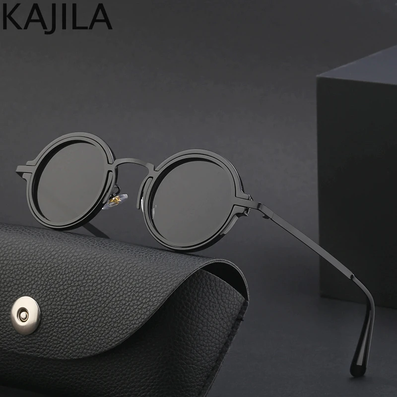 Top Trends: Gothic Steampunk Sunglasses Men Round Punk Sun Glasses For Women 2023 Luxury Brand Retro Eyewear Shades Lentes De Sol Hombre Shoppable Styles