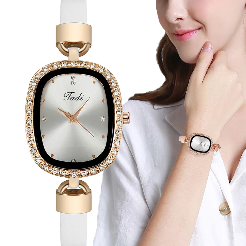 Top Trends: Luxury Fashion Women's Wristwatch Rhinestone Fine Strap Ladies' Fashion Watches Quartz Watch Women Timepiece Shoppable Styles