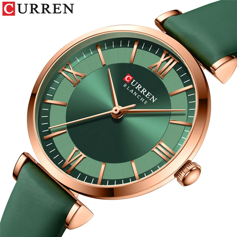 Top Trends: Curren Fashion Women&#039;s Watch Luxury Quartz Wristwatches For Women Gifts Top Brand Leather Ladies Gold Watches Reloj Para Mujer Shoppable Styles