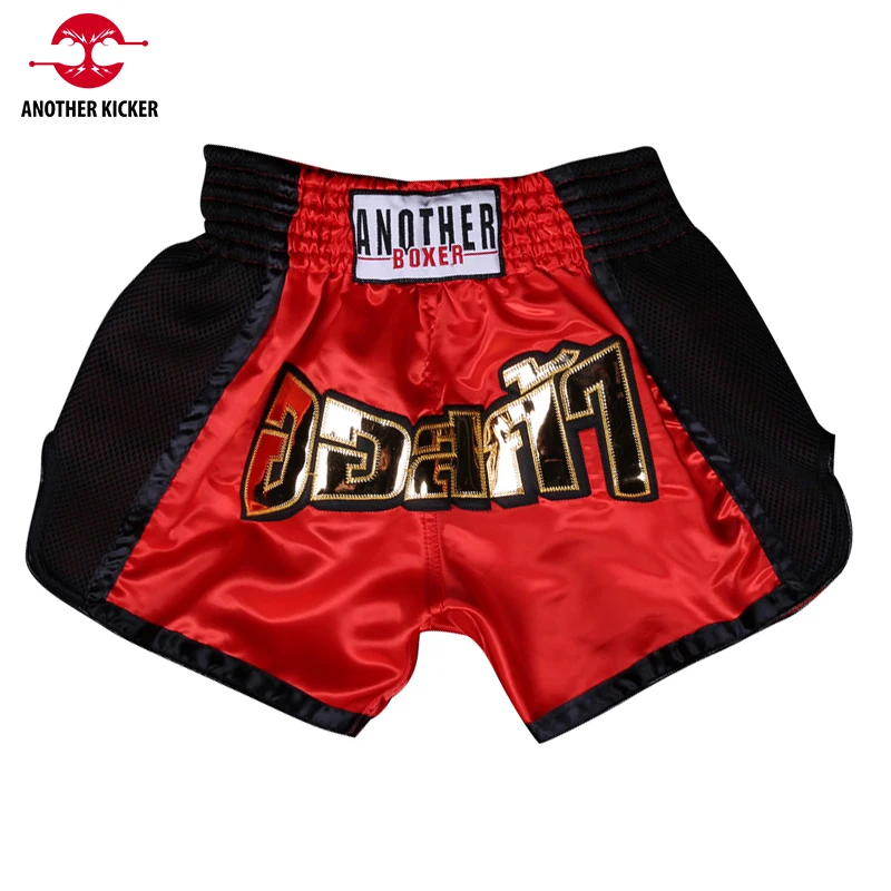 Top Trends: Men's Short Muay Thai Women's Kickboxing Shorts Satin Children's Thai Boxing Shorts Embroidery Breathable Wrestling MMA Clothing Shoppable Styles