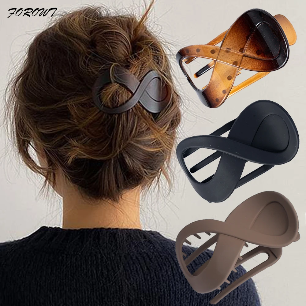 Top Trends: Women Large Hair Clamp Hair Clip Seamless Plastic Duckbill Claw For Women Girls Simple Hairpins Styling Tools Hair Accessories Shoppable Styles