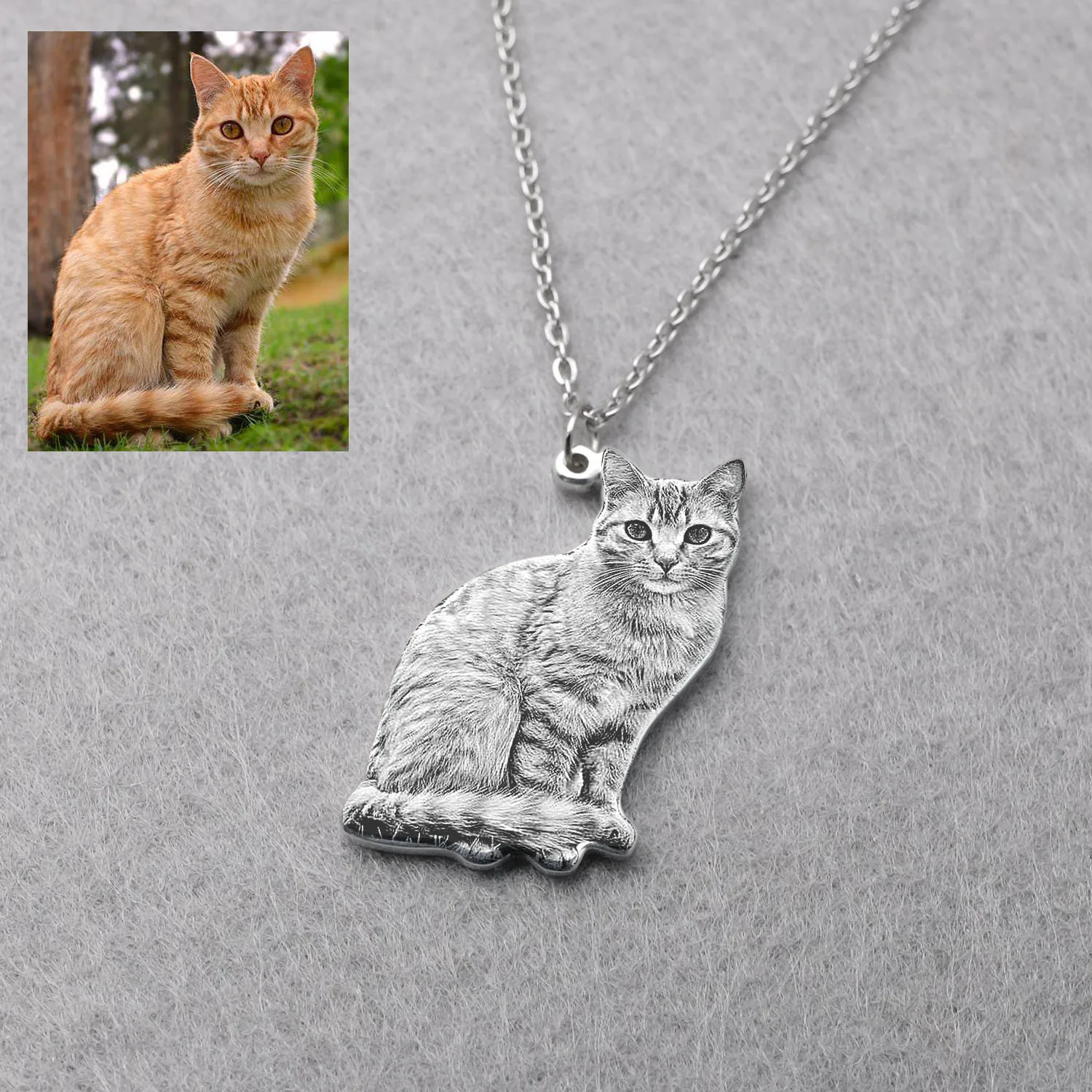 Top Trends: Personalized Pet Picture Necklace Custom Portrait Your Dog Pets Photo Necklace Cat Jewelry Pet Memorial Jewelry Dog Lover Gift Shoppable Styles