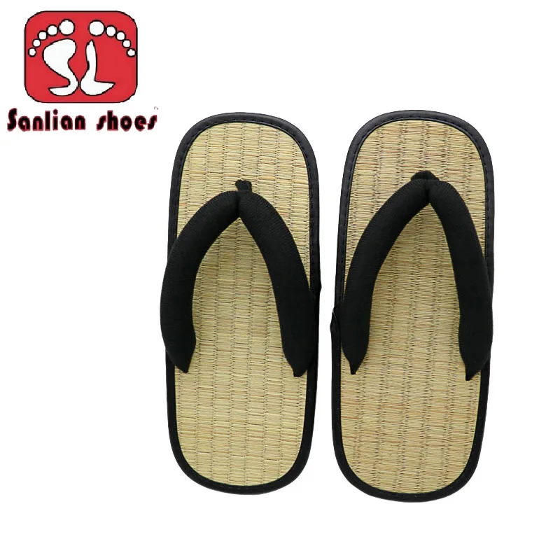 Top Trends: Bamboo Japanenes Shoes For Women House Tatami Slippers Platform Straw Flip Flops Wicker Sandals Woman Summer 2023 Comfortable Shoppable Styles