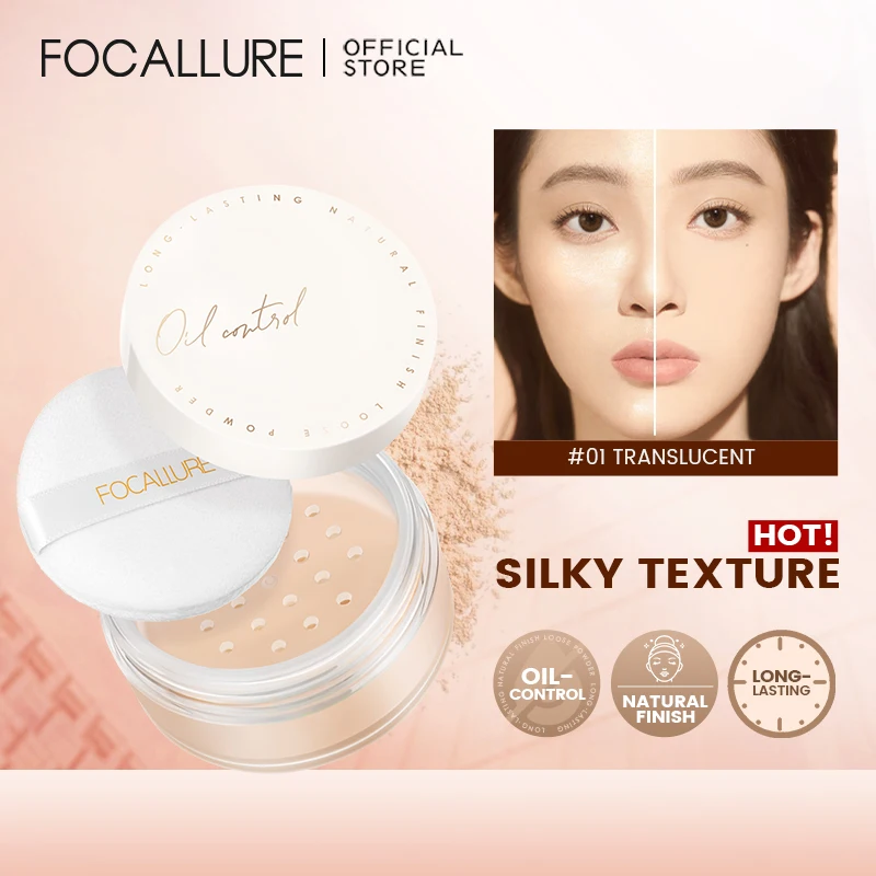 Top Trends: FOCALLURE 2 Colors Waterproof Matte Loose Powder Oil-control Minerals Natural Finishing Face Setting Powder Makeup Cosmetics Shoppable Styles