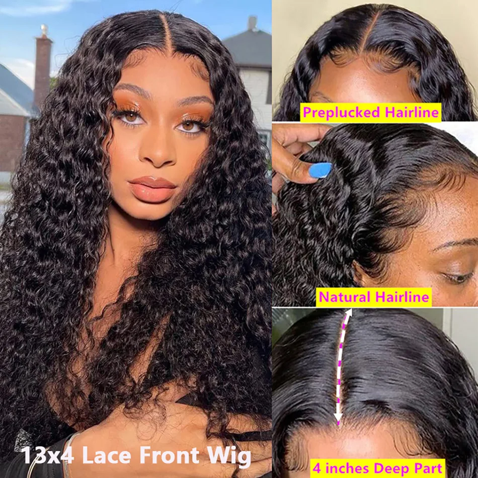 Top Trends: Loose Deep Wave 13x6 Lace Frontal Wig Human Hair Wigs Women Raw Indian 30 Inch Lace Front Wig Glueless 5x5 HD Lace Closure Wig Shoppable Styles - Image 2