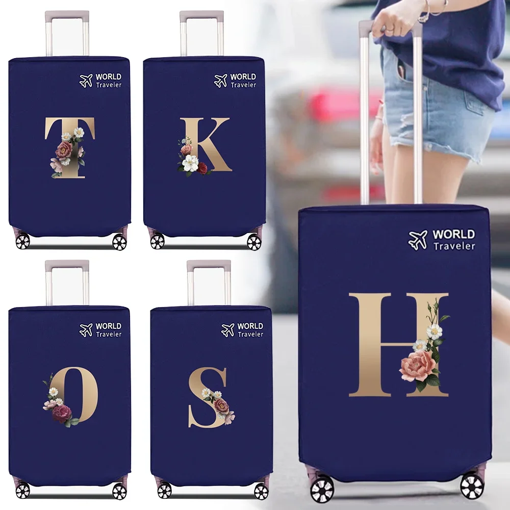 Top Trends: Luggage Cover Non-woven Fabric Suitcase Protector Baggage Dust Case Cover Suitable For20-30 Inch Gold Letter Print Suitcase Case Shoppable Styles