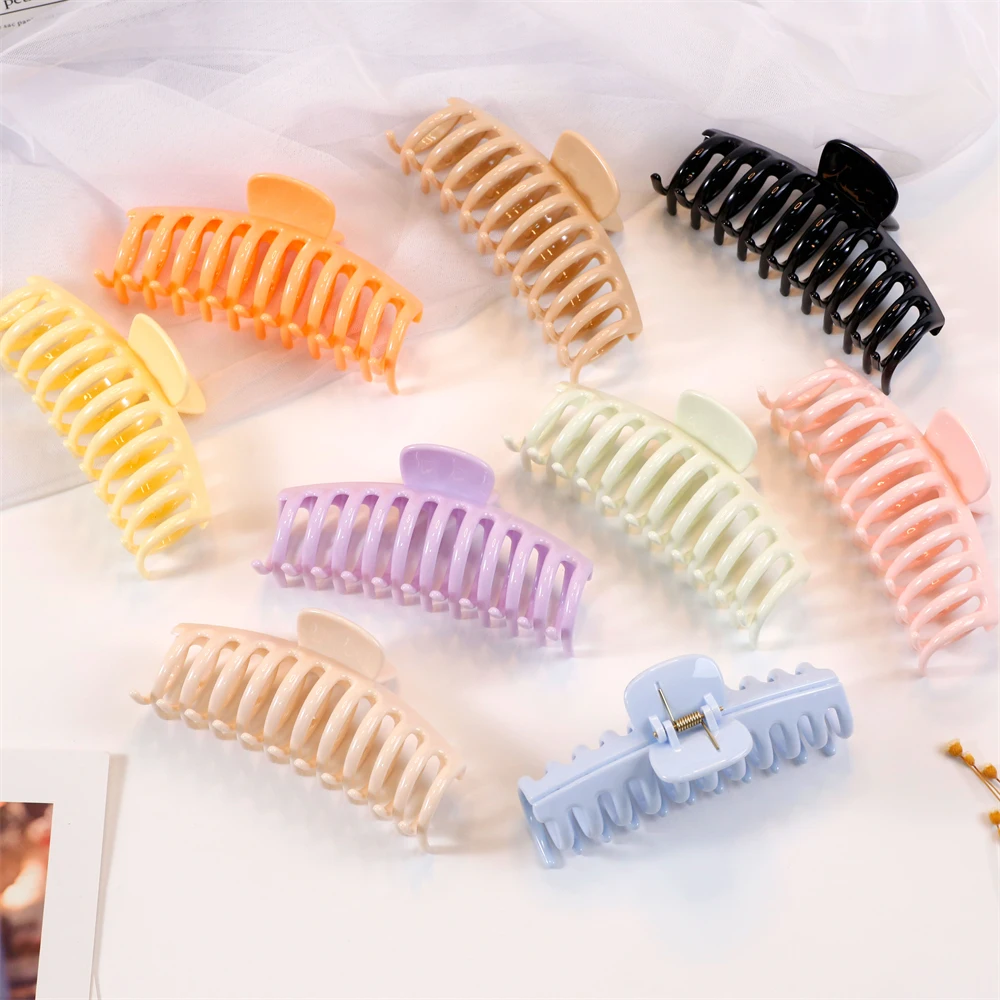 Top Trends: Newyearn Unbreakable Fashion Glossy Oversize Jumbo Claws Hair Clips For Women Daily Use Shoppable Styles