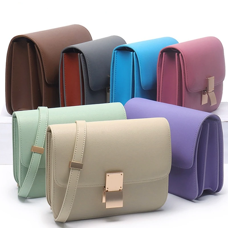 Top Trends: Top Quality Tofu Bags Luxury Brand Small Square Bag Shoulder Cross Body Bag Commuter Bag Genuine Leather Fashion Women&#039;s Bag Shoppable Styles