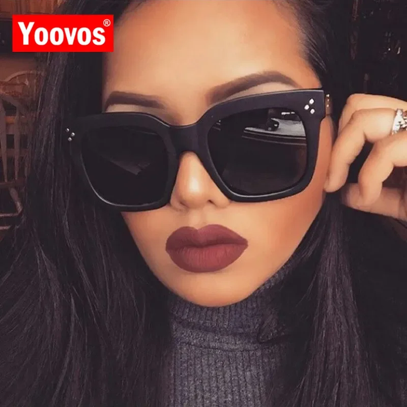 Top Trends: Yoovos 2023 New Square Sunglasses Women Brand Designer Retro Mirror Fashion Sun Glasses Vintage Shades Lunette De Soleil Femme Shoppable Styles