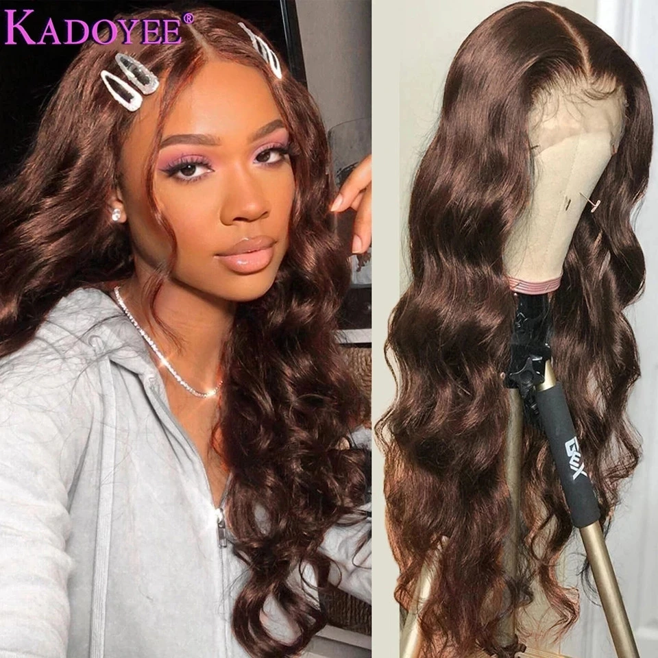 Top Trends: HD Lace Front Wig Brown Body Wave Human Hair Pre Plucked Brazilian 13x4 Lace Front Wig Body Wave Chocolate Brown Lace Front Wigs Shoppable Styles