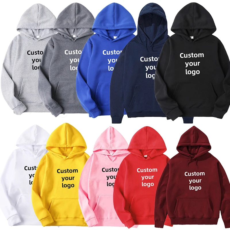 Top Trends: Fashion Customize Your Logo Hoodie For Man Women Winter Autumn Casual DIY Printed Hooded Sweatshirts Plus Size Shoppable Styles