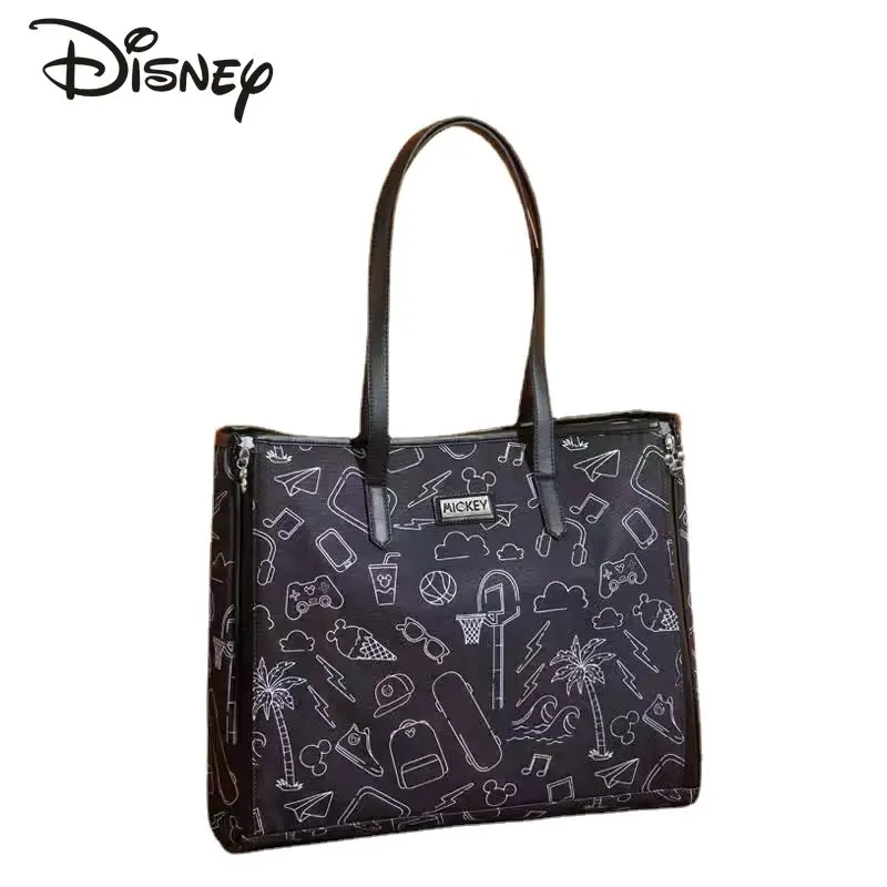 Top Trends: Disney Mickey Portable Mummy Bag Fashion One Shoulder Portable Women&#039;s Bag Multifunctional Large Capacity Baby Goods Storage Bag Shoppable Styles