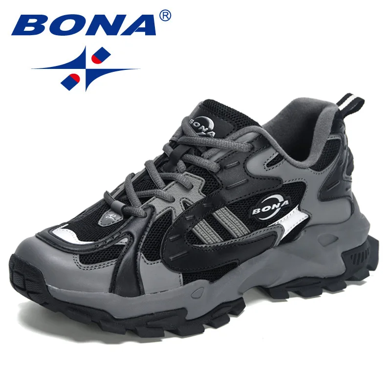 Top Trends: BONA 2023 New Designers Top Brand Trendy Sneakers Men Professional Running Shoes Man Tennis Sports Jogging Walking Comfy Shoes Shoppable Styles