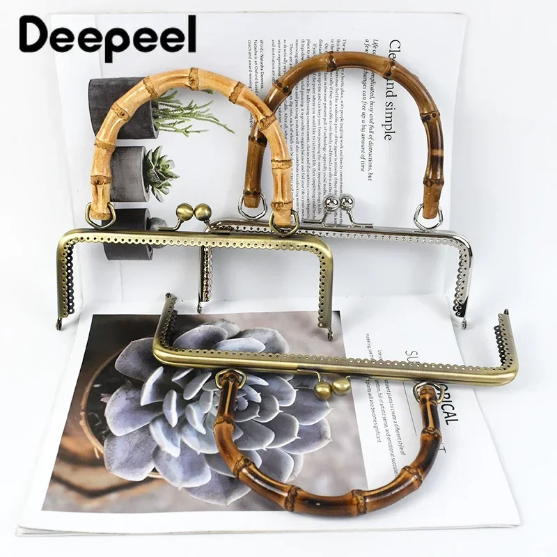 Top Trends: 1 / 2 / 5Pcs Deepeel 20 / 25cm Metal Purse Frame Handle Bags Kiss Clasp Sew Kit DIY Bag Framework Handbag Sewing Brackets Accessories Shoppable Styles - Image 5