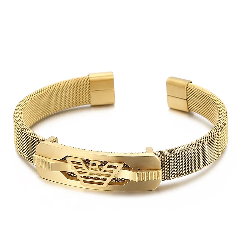 Top Trends: Featured Premium 316l Stainless Steel Hip Hop Creative Hollow Men's Bangle Brace Shoppable Styles