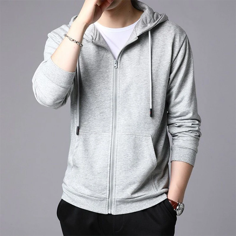 Top Trends: Autumn Winter Male Loose Casual Add Velvet Zipper Hoodies Men Fashion All-match Cardigan Top Women Solid Color Coat Warm Outwear Shoppable Styles