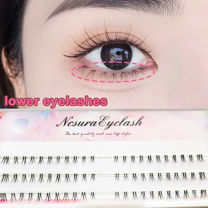 Top Trends: Air Lower Eyelashes Natural Beginner Lashes Individual Professional Makeup Natural Handmade Comic False Eyelashes Extension Shoppable Styles