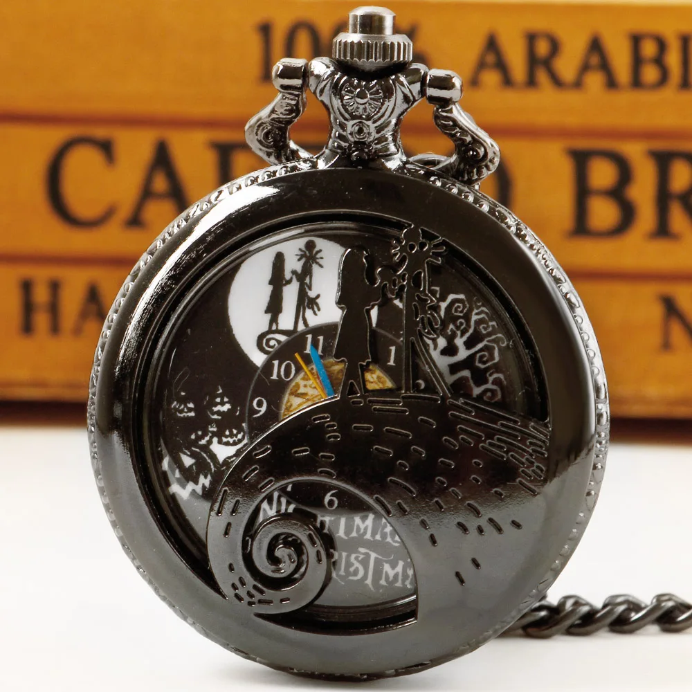 Top Trends: Vintage Couple Quartz Pocket Watch Necklace Punk Jewelry Pendant Day Of The Dead Halloween Best Gift Reloj De Bolsillo Shoppable Styles