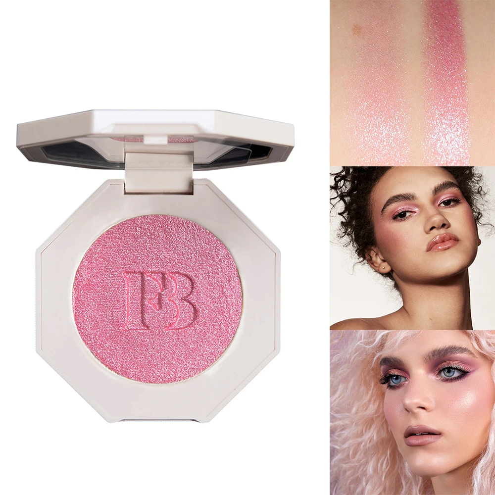 Top Trends: FB Highlighter Wattabrat 3D Baby Pink Shimmering Body Highlighter Makeup Palette Face Highlight Contouring Smooth Glitter Powder Shoppable Styles