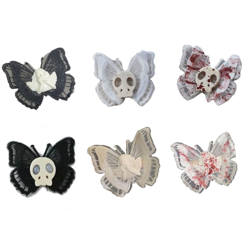 Top Trends: Hairpin Steampunk Hair Clip Angel For Butterfly Hair Accs For Anime Cosplay Part Gothic Accessories For Masquerade Party Shoppable Styles