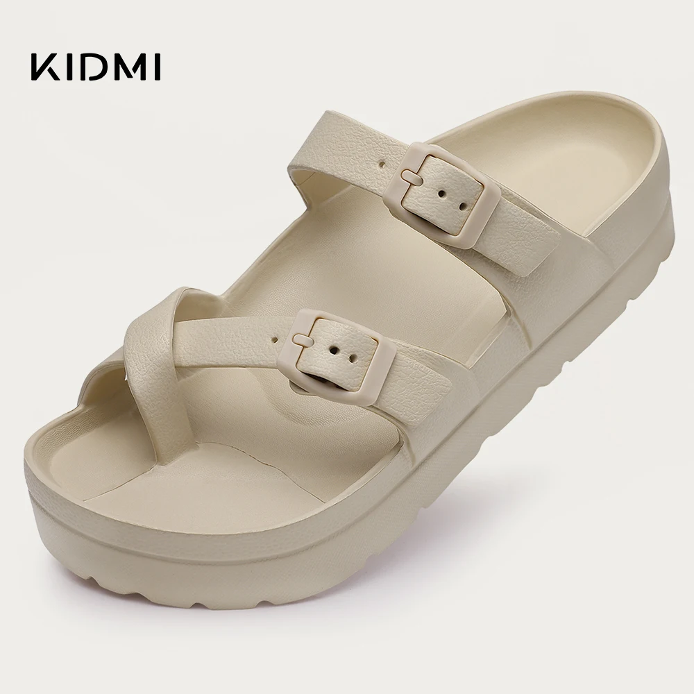 Top Trends: Kidmi Fashion Women's Sandals Classic Outdoor Beach Flat Sandals With Arch Support Clip Toe Sandals Casual Non-slip EVA Sandals Shoppable Styles