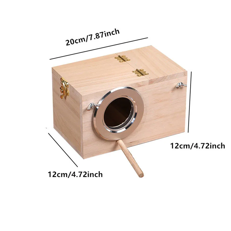 Title 7, High Quality Wooden Bird Cage Nesting Box Breed...