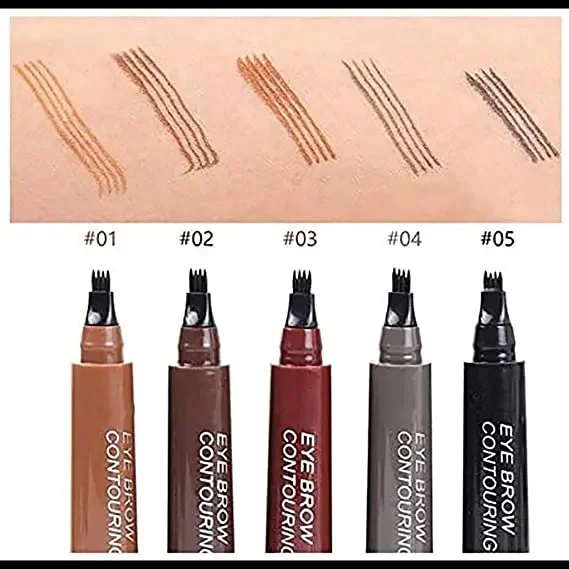 Top Trends: 4 Point Eyebrow Pencil 4 Prong Tip Eyebrow Pen 4 Fork Eyebrow Pencil Waterproof Liquid Eyebrow Pencil Long Lasting Like Real Shoppable Styles - Image 5