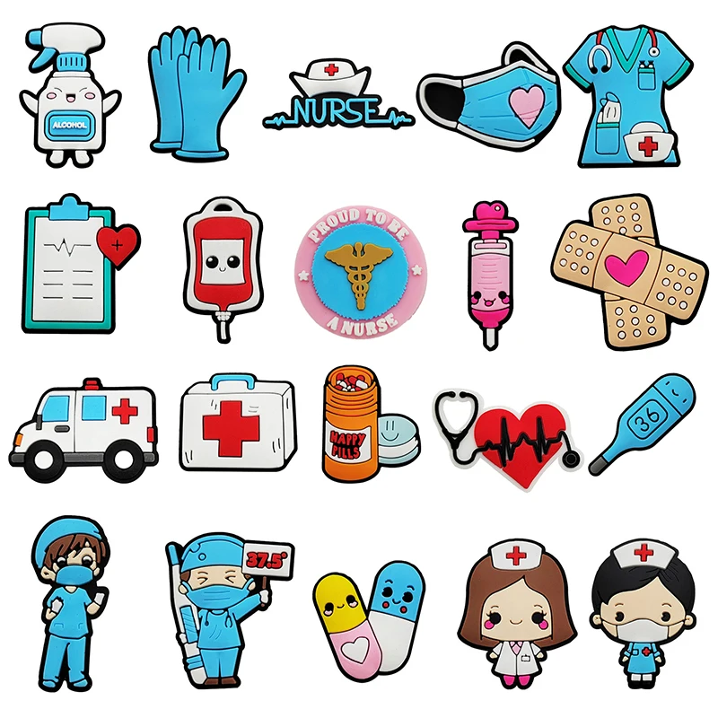 Top Trends: Hot Sales New Arrivals Cute Doctor Nurse Shoe Charms Decoration For Croc Charms Accessories Pin Kids Adult Christmas Party Gifts Shoppable Styles