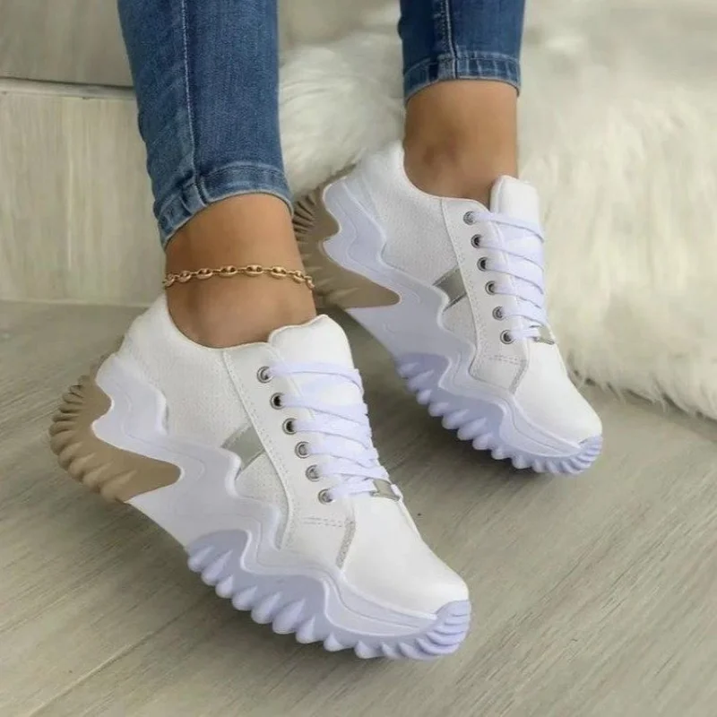 Top Trends: 2023 Style Women's Boots Solid Color Light Mouth Women's Casual Platform Sneakers Summer Thick Sole Large Canvas Casual Shoes Shoppable Styles