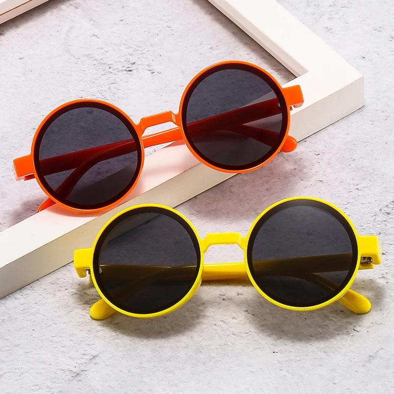 Top Trends: SO&EI Ins Popular Fashion Round Sunglasses Women Retro Punk Trending Yellow Orange Sun Glasses Men Shades UV400 Shoppable Styles - Image 2