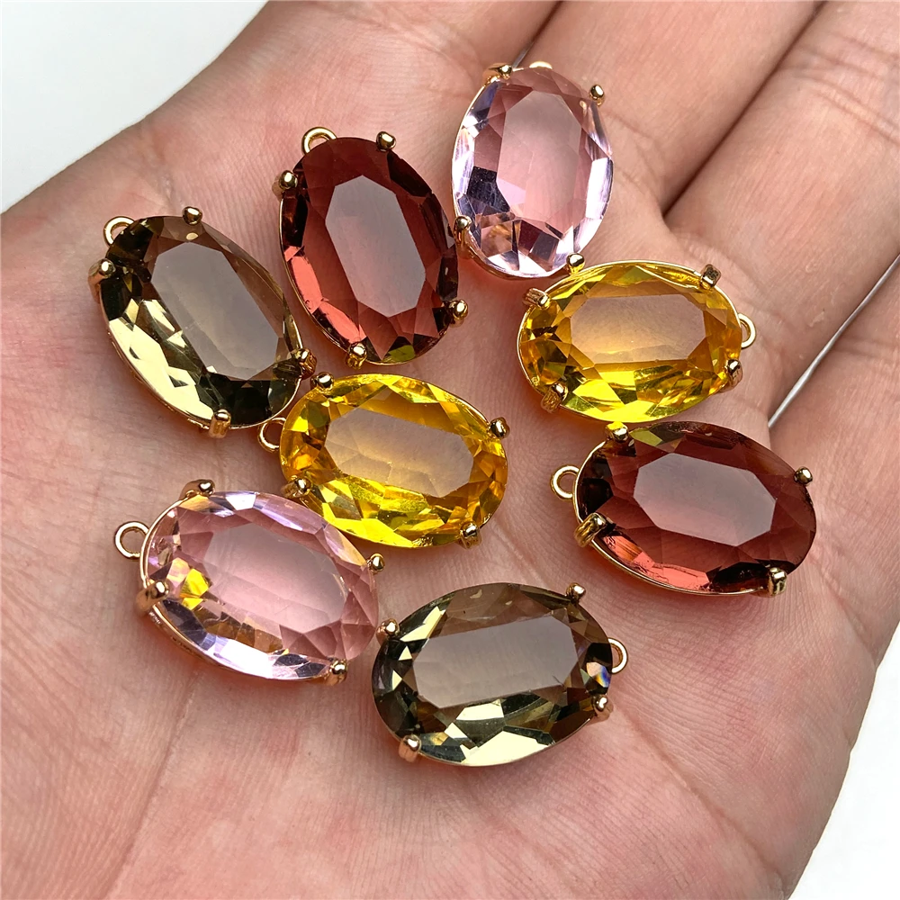 Top Trends: Fashion Crystal Pendant Transparent Druzy Quartz Charms Wishing Stone Glass Pendant For Jewelry Making DIY Necklace Shoppable Styles