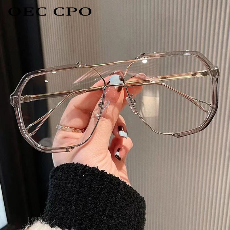 Top Trends: Oversized Sunglasses Women 2023 New Unique One Piece Fashion Sunglasses For Men UV400 Punk Glasses Trending Female Eyewear UV400 Shoppable Styles - Image 6