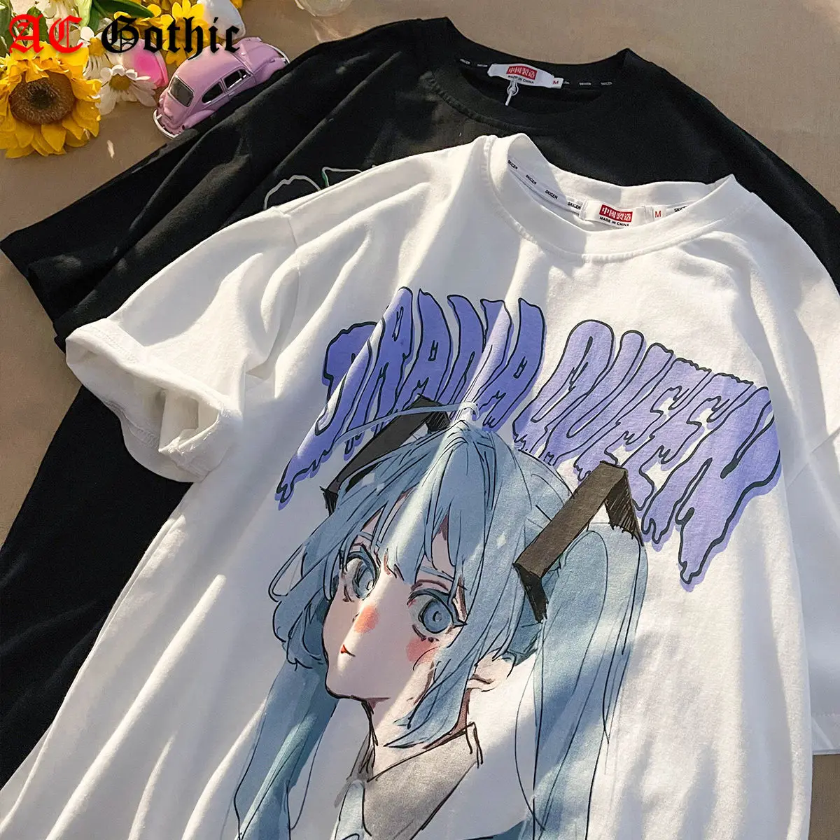 Top Trends: Summer Harajuku Japanese Anime Cute Print T-shirt Fashion Youthful Women Short Sleeve Tees Y2k Aesthetic Kawaii Graphic Tops Shoppable Styles