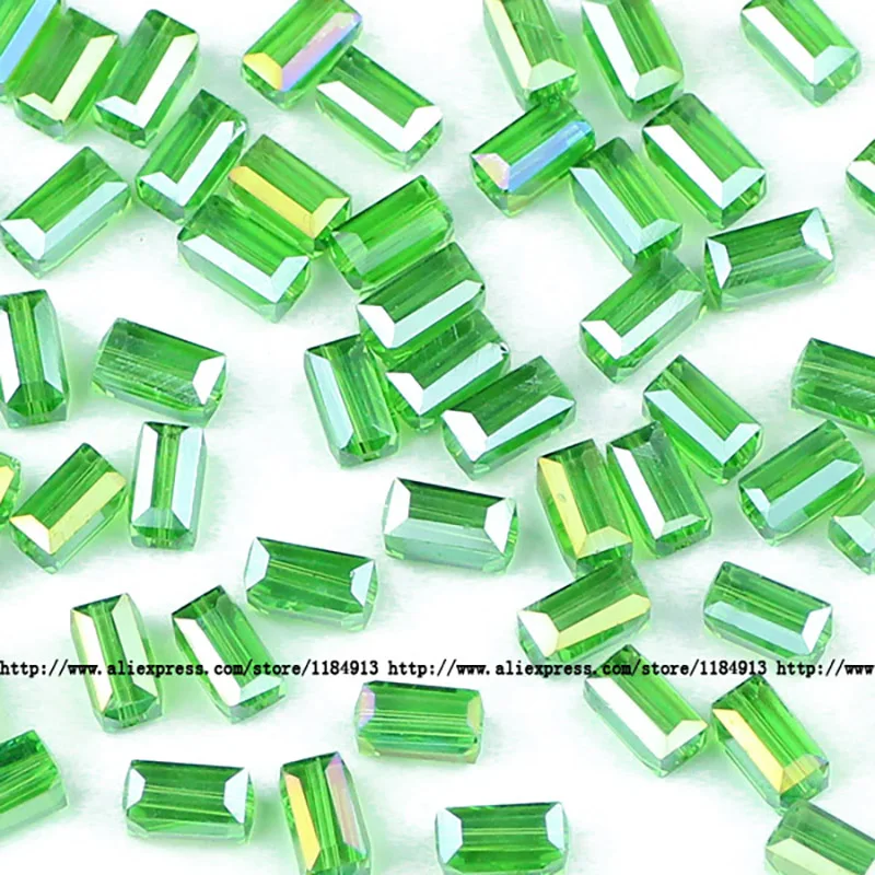 Top Trends: JHNBY Rectangle Austrian Crystal Beads 4*8mm 50pcs High Quality Square Shape Glass Loose Beads For Jewelry Making Bracelet DIY Shoppable Styles - Image 6