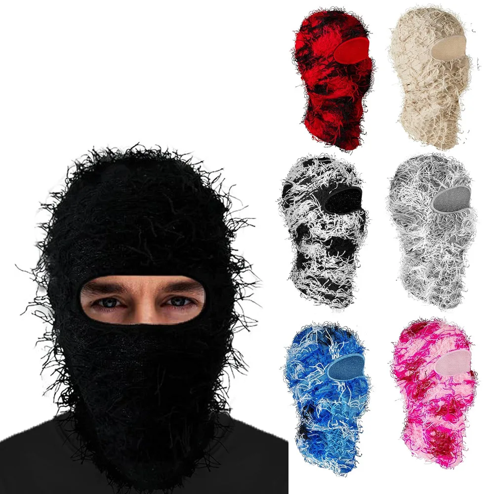 Top Trends: Balaclava Distressed Knitted Full Face Ski Mask Shiesty Mask Camouflage Balaclava Fleece Fuzzy Balaclava Ski Balaclava Shoppable Styles