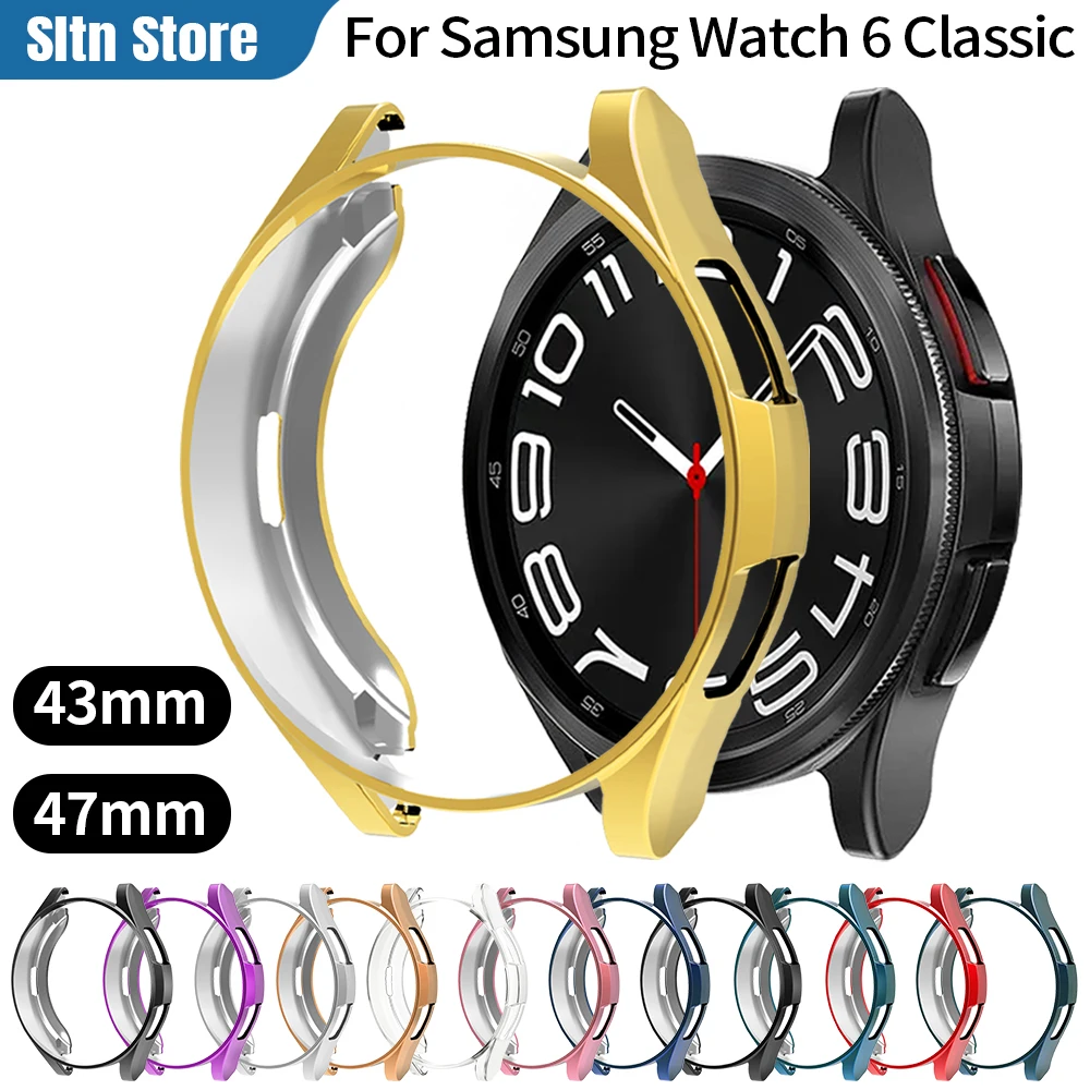 Top Trends: Watch Cover For Samsung Galaxy Watch 4 Classic 42mm 46mm Soft TPU Hollow Frame Bumper For Galaxy Watch 6 Classic 43mm 47mm Case Shoppable Styles