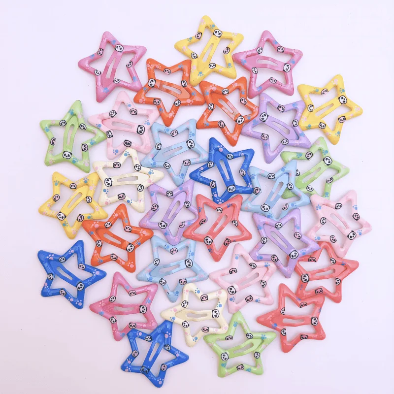 Top Trends: 20pcs / lot 3CM Mini Star Hair Clip Kids Glitter Metal Hair Clips Barrettes Hairpins Girls Hair Accessories Headwear Styling Tools Shoppable Styles - Image 5