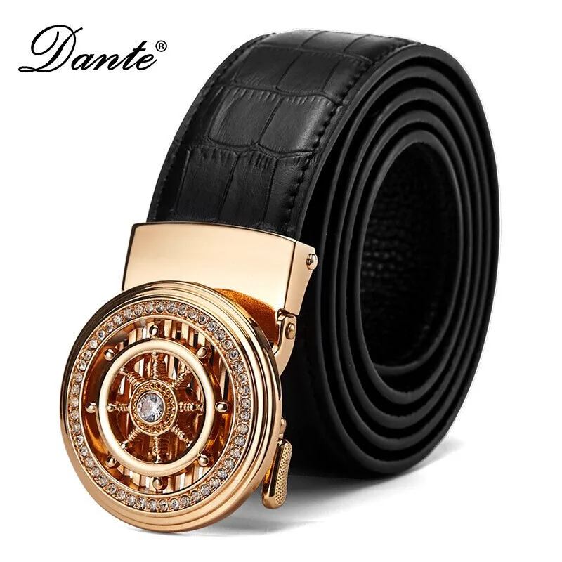 Top Trends: Dante Men Belt Male Genuine Leather Belt Men Strap Belts For Men Automatic Buckle Black Men's Belts Shoppable Styles - Image 5