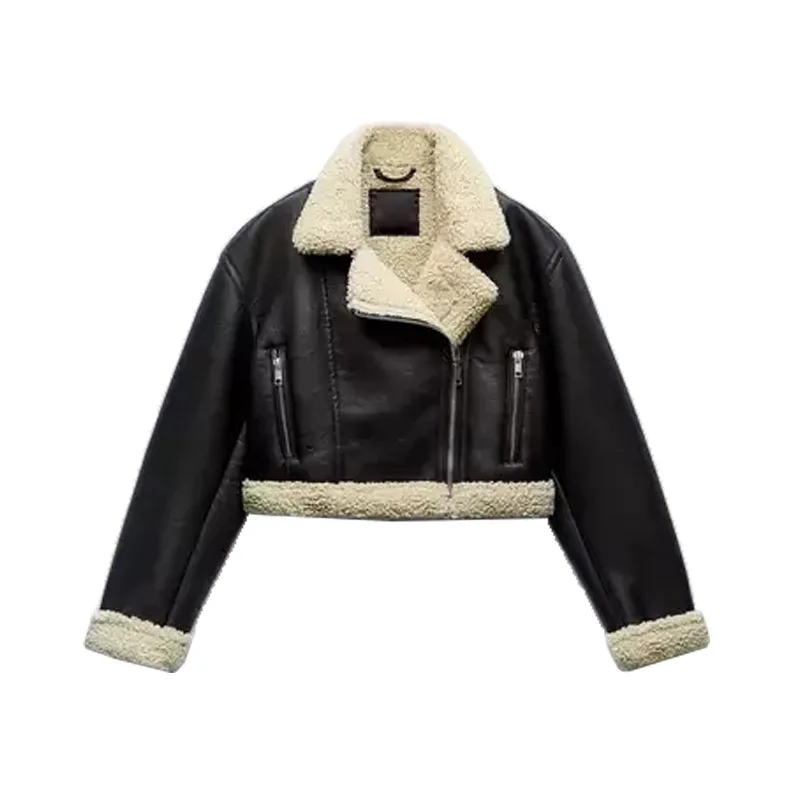 Top Trends: Autumn And Winter New Women&#039;s Casual Warm Double-sided Jacket Faux Leather Jacket Shoppable Styles