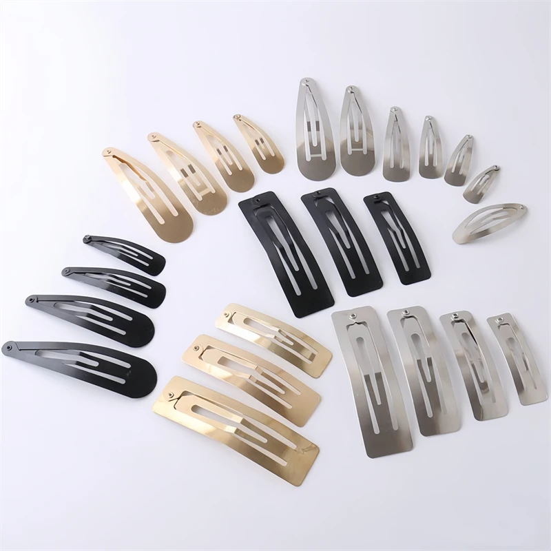 Top Trends: 10pcs Metal Hair Clips Snap Alligator Hairpins Base For DIY Jewelry Making Korean Pearl Bow Hairgrip Setting Hair Accessories Shoppable Styles