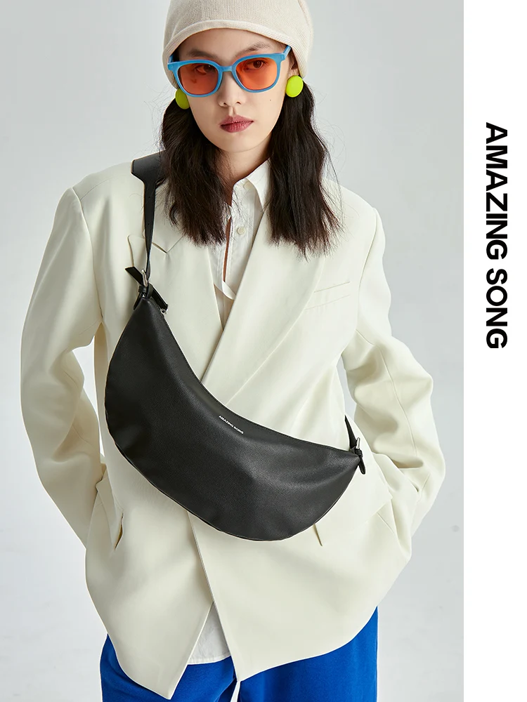 Top Trends: Amazing Song Soft Leather Crossbody Bag Chic Simple Chest Pack Shoppable Styles